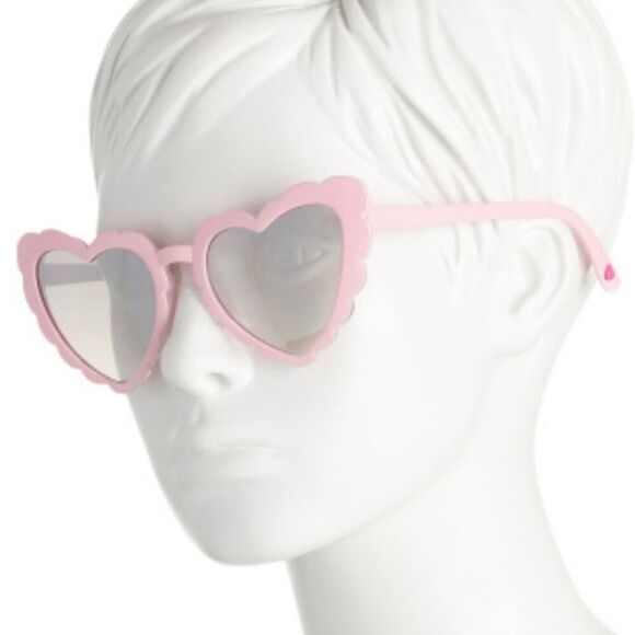 Betsey Johnson, Women\'s Queen of Hearts Sunglasses, Crystal Pink Frames & Case main image 8